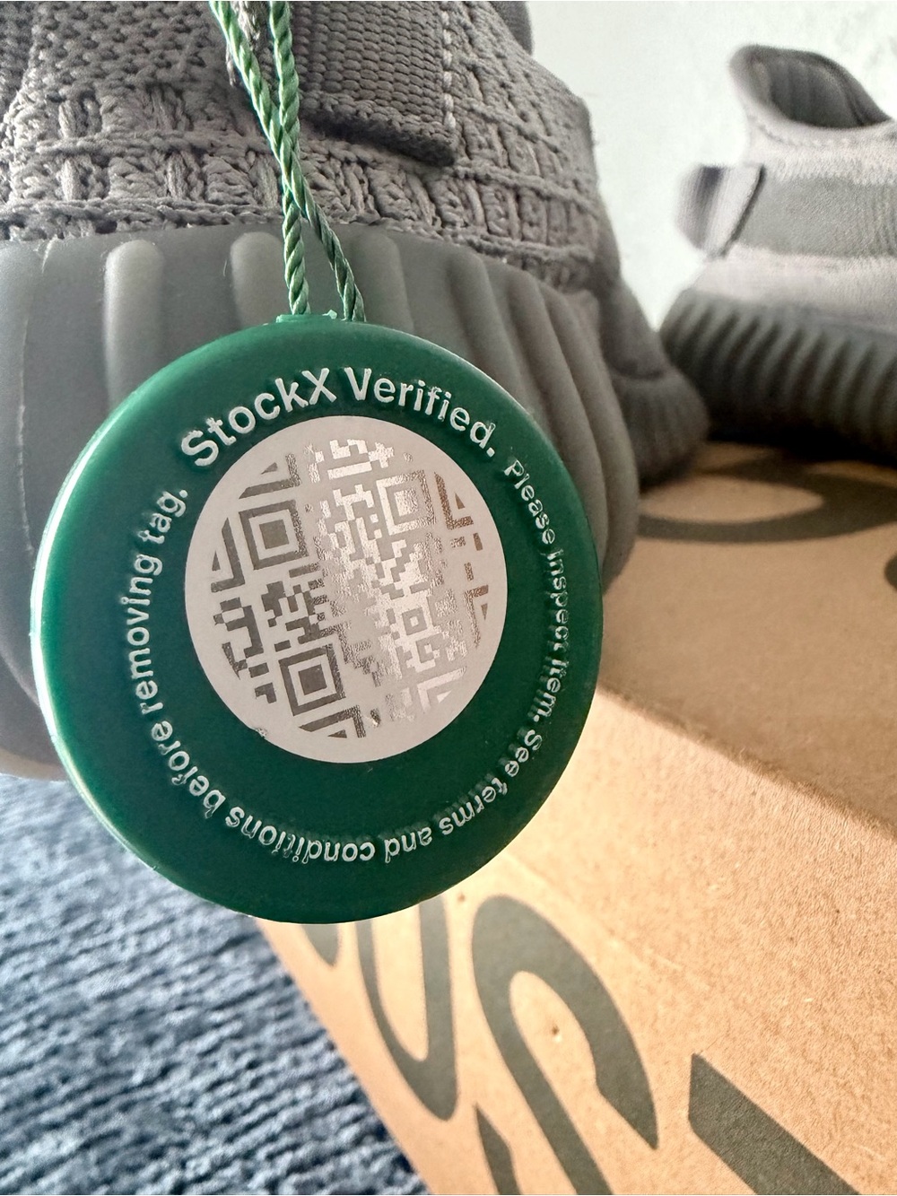 Adidas Yeezy Boost 350 V2 Steel Grey IF3219 Men 4.5 / Women 5.5–6 NIB StockX - Picture 8 of 11